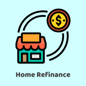 One-Stop Financial Website Icon (Home Refinancing)
