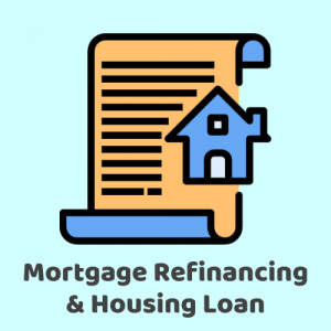 One-Stop Financial Website Icon (Mortgage Refinancing & Housing Loan)