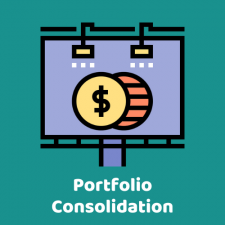 One-Stop Financial Website Icon (Portfolio Consolidation)